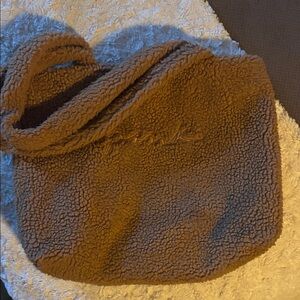 PINK Victoria's Secret Tan Sherpa Shoulder Bag